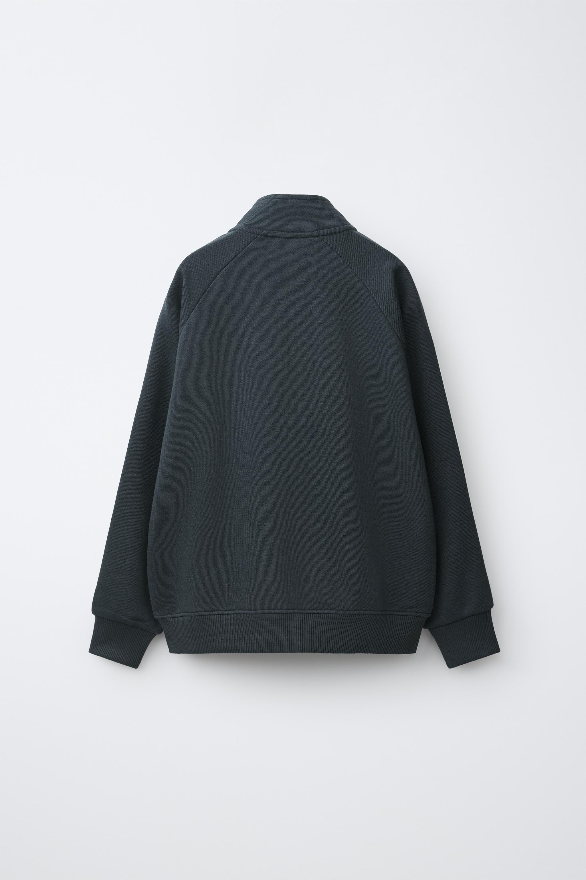 ENSEMBLE SWEAT ZIPPÉ ET PANTALON WIDE LEG À BANDES CONTRASTÉES